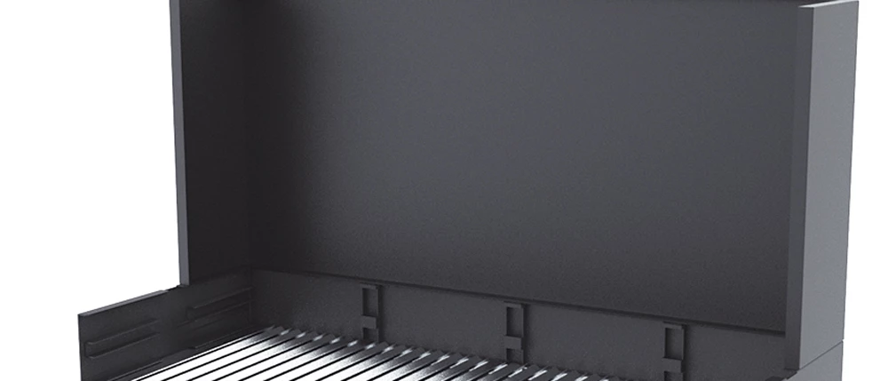 Barbacoa Carbón Y Leña 100 Cm Con Paravaientos - Imagen 2