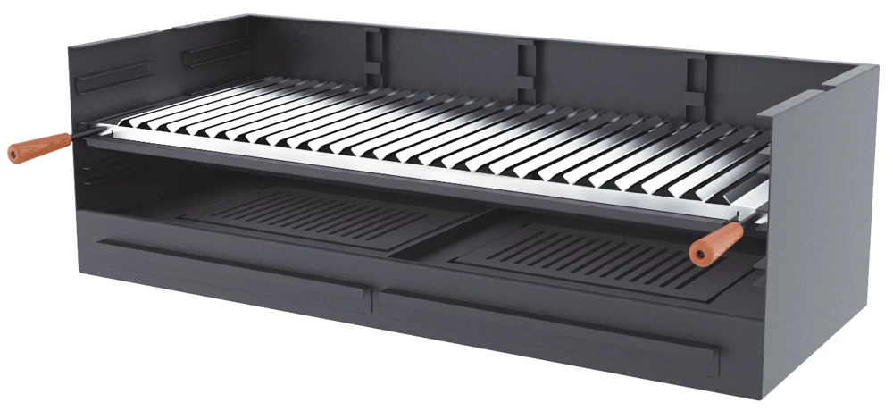 Barbacoa De Carbón Y Leña 100 Cm