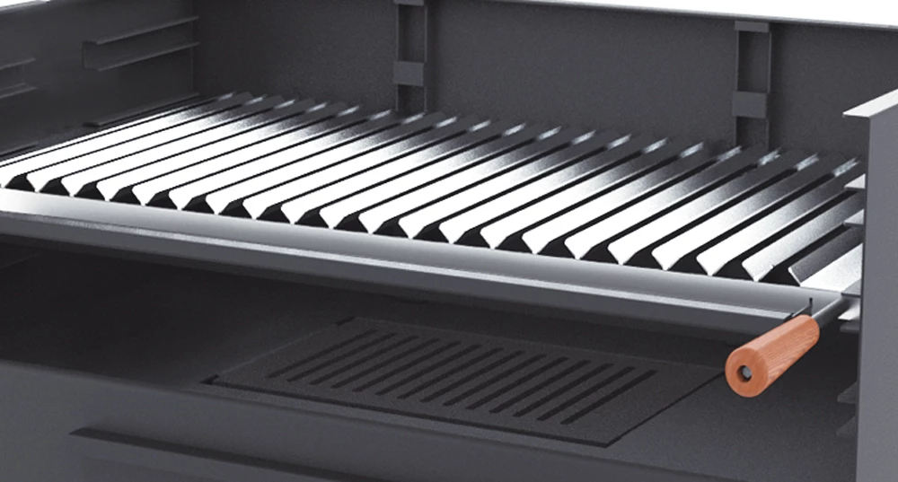 Barbacoa De Carbón Y Leña 80 Cm - Imagen 2