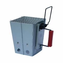 Barbacoa De Carbón Plegable Y Chimenea De Encendido