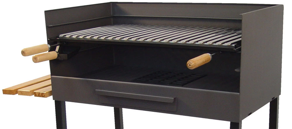 Barbacoa Ruedas Parrilla Inox. Grande - Imagen 2