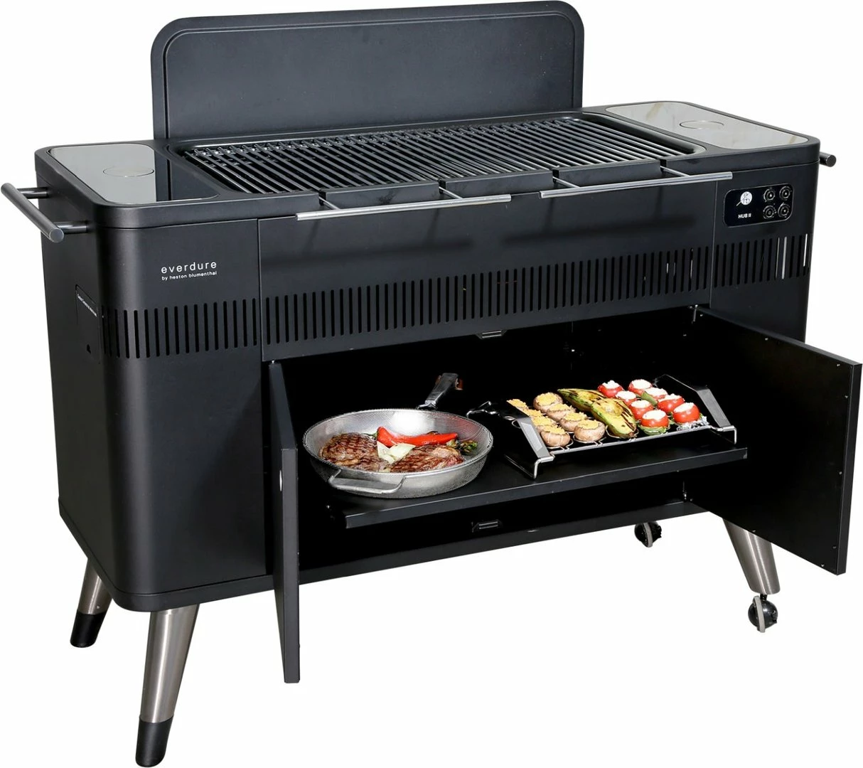 Barbacoa De Carbón Con Rustidor Hub II - Imagen 8