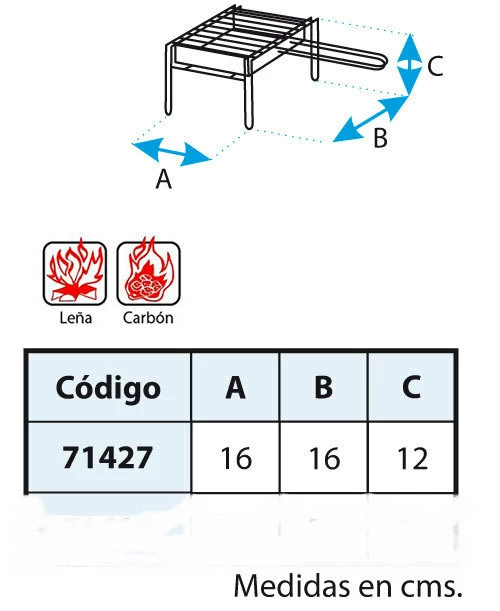 IMEX Barbacoa De Mesa Con Parrilla Cincada I - Imagen 3