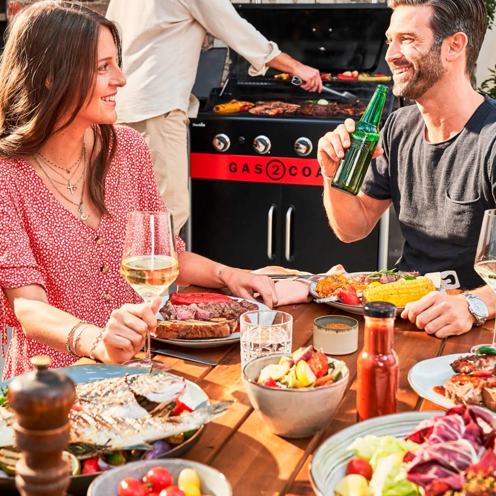 Barbacoa Gas Y Carbón Gas2Coal 2.0 De 4 Quemadores - Imagen 7