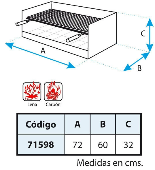 Cajon Barbacoa Argentina Extra Fondo - Imagen 3