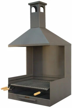 Cajon Barbacoa Con Chimenea Grande Extra Fondo