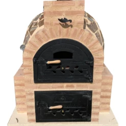 Hornilla Cuadrada Mixta Piedra 85 Cm.