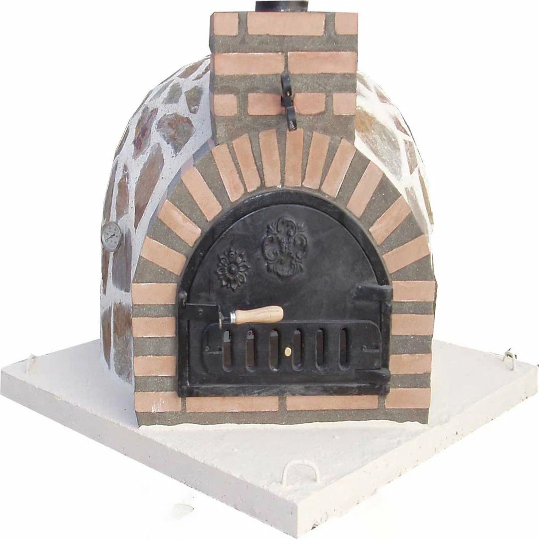 Horno Montado Esquina Piedra 65 Cm.