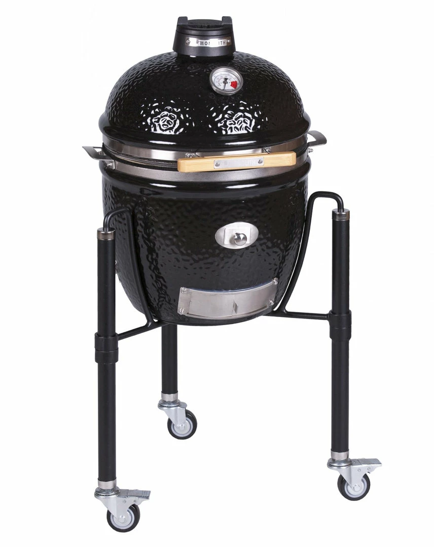 Kamado Monolith Junior Pro Series 2.0 Negro Con Pies - Imagen 3