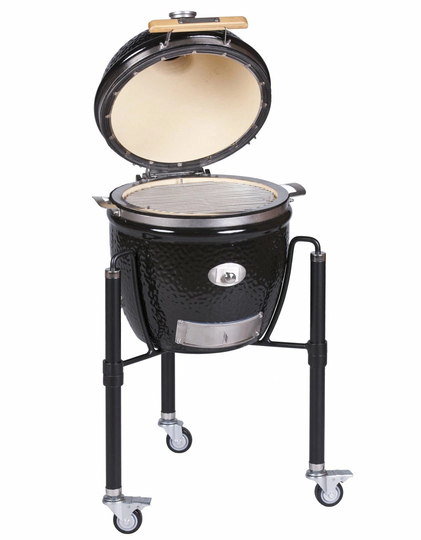 Kamado Monolith Junior Pro Series 2.0 Negro Con Pies - Imagen 4