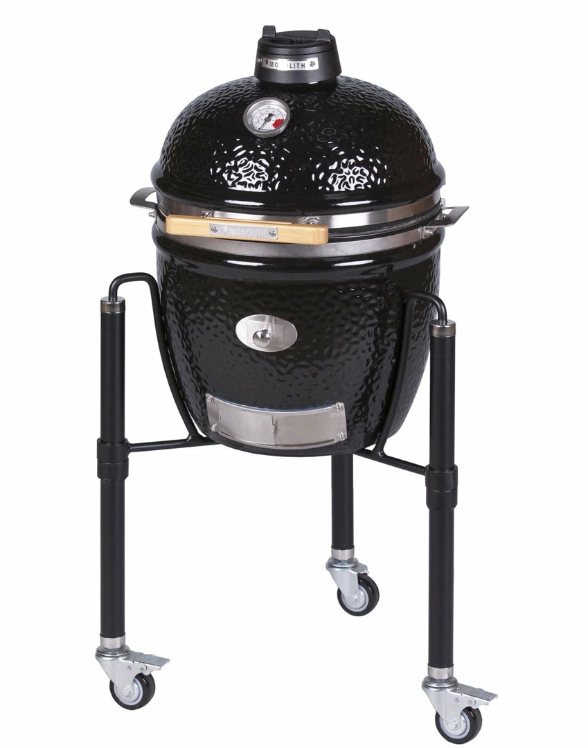 Kamado Monolith Junior Pro Series 2.0 Negro Con Pies - Imagen 5