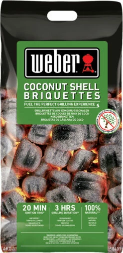 Weber Saco 4 Kg De Briquetas De Coco