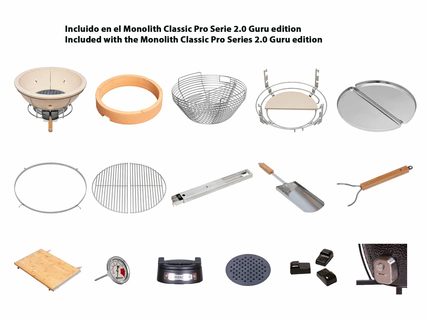 Kamado Monolith Classic Pro Serie 2.0 Guru Edition - Imagen 15